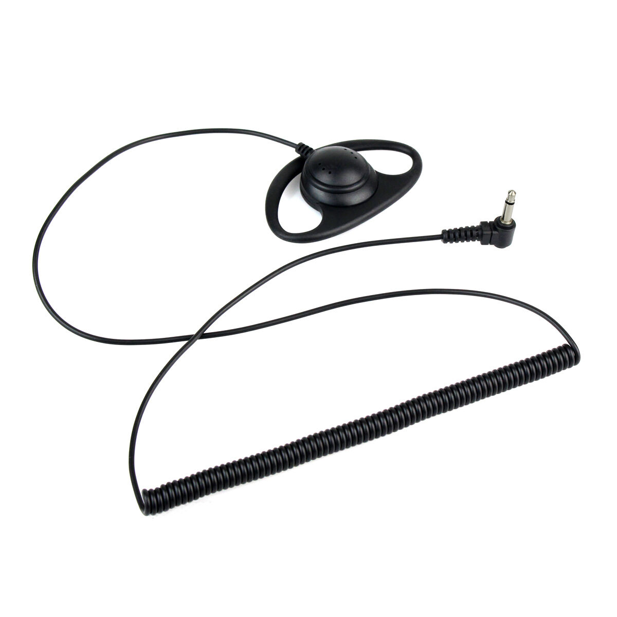 1 Pin 3.5mm Listen Only Earpiece D-Shape Soft Rubber Headset for Motorola radio